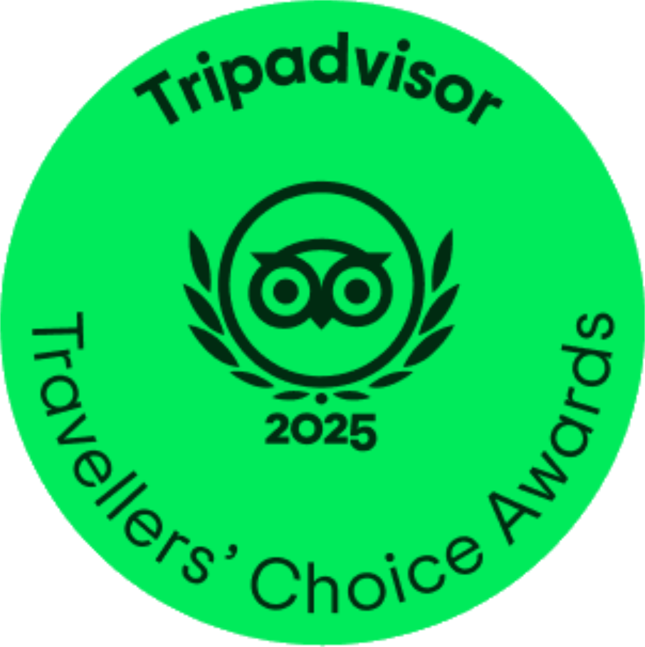 Brightside Tripadvisor Award 2025