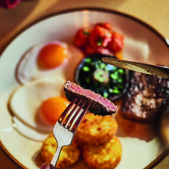Rare Steak and Eggs